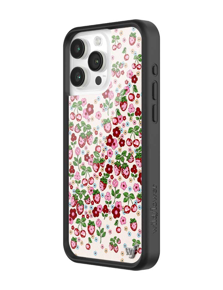 Berry World Floral Strawberry Cherry iPhone Case - Image 10