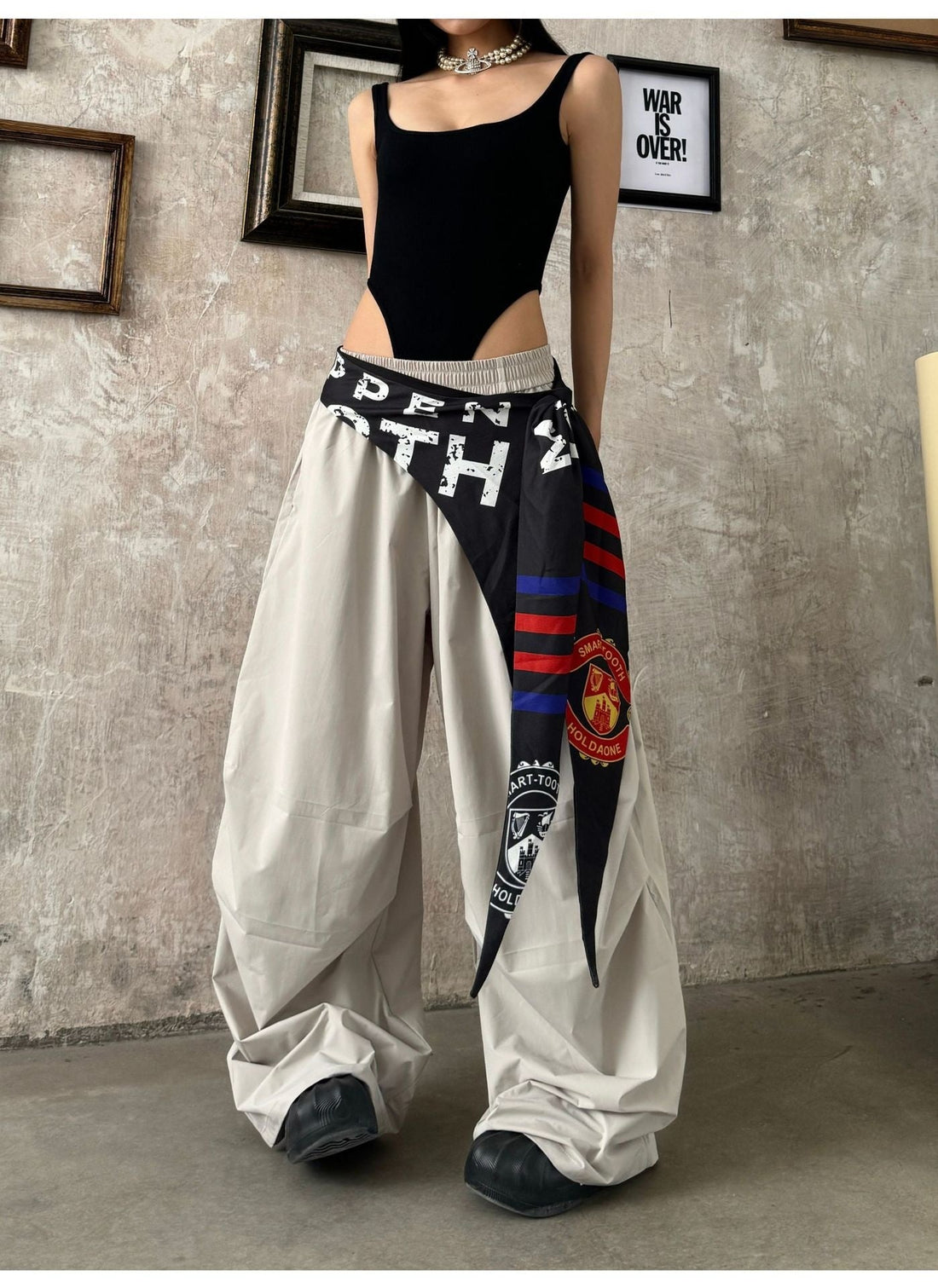 Women's Quick Dry Summer Loose Wide Leg Harajuku Pants - Image 7