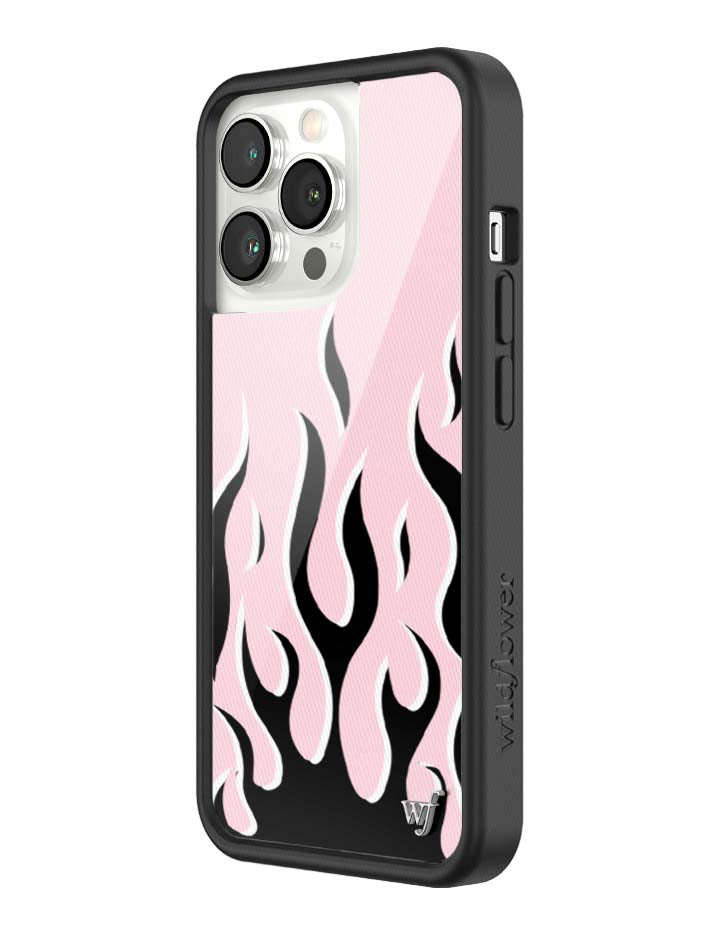 Flames Pink and Black iPhone Case Limited Edition Design - Image 38