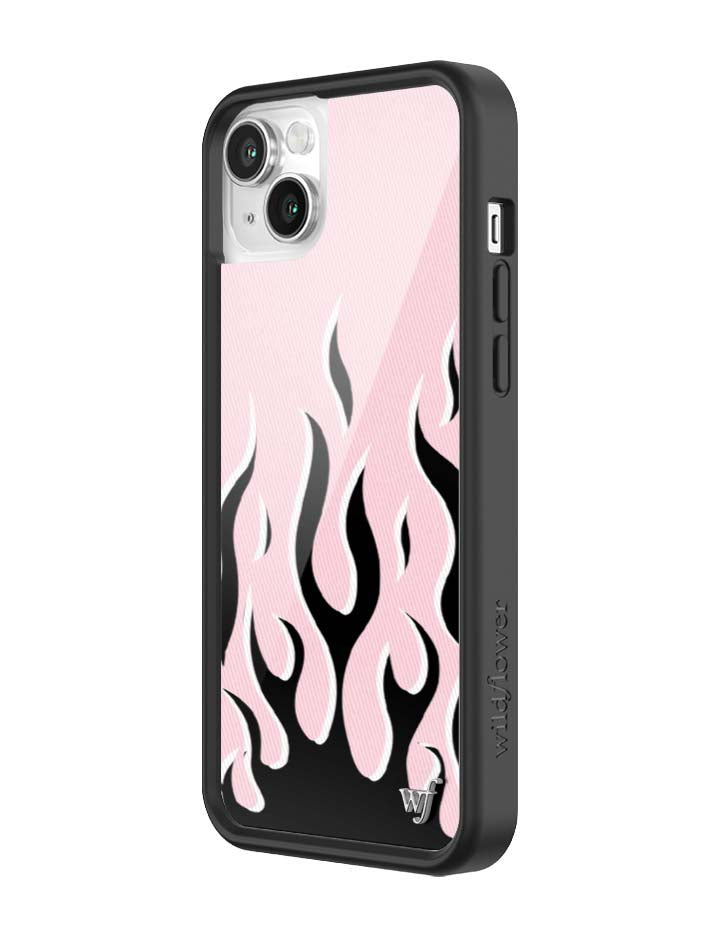 Flames | Pink & Black iPhone Case