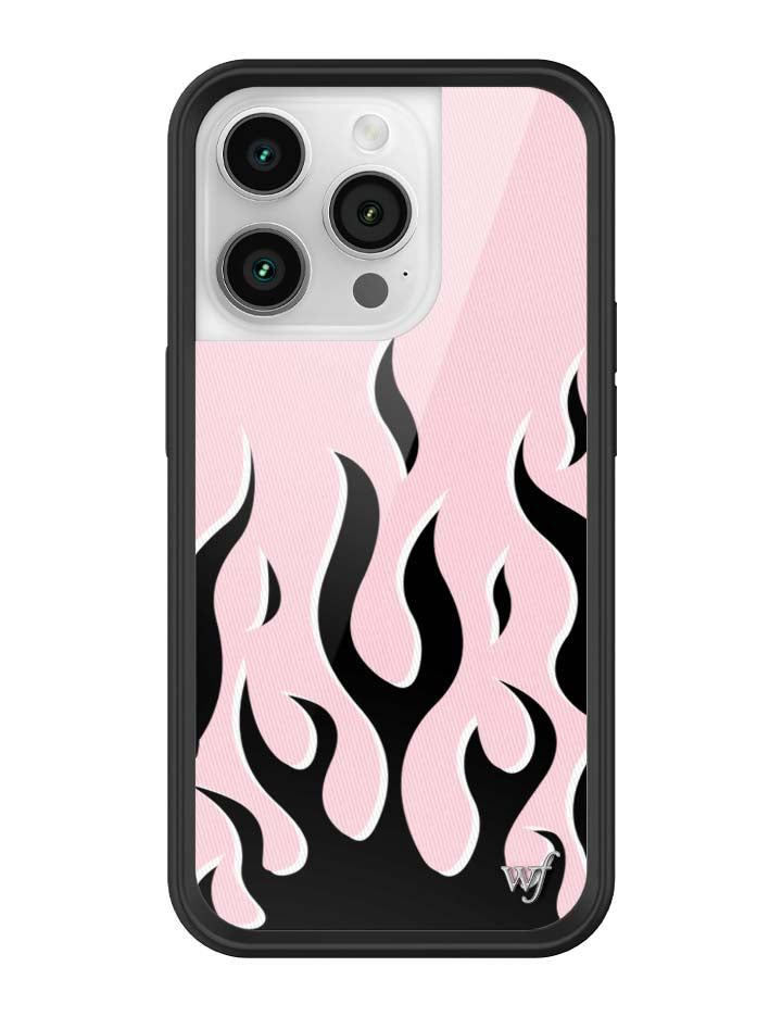 Flames Pink and Black iPhone Case Limited Edition Design - Image 31