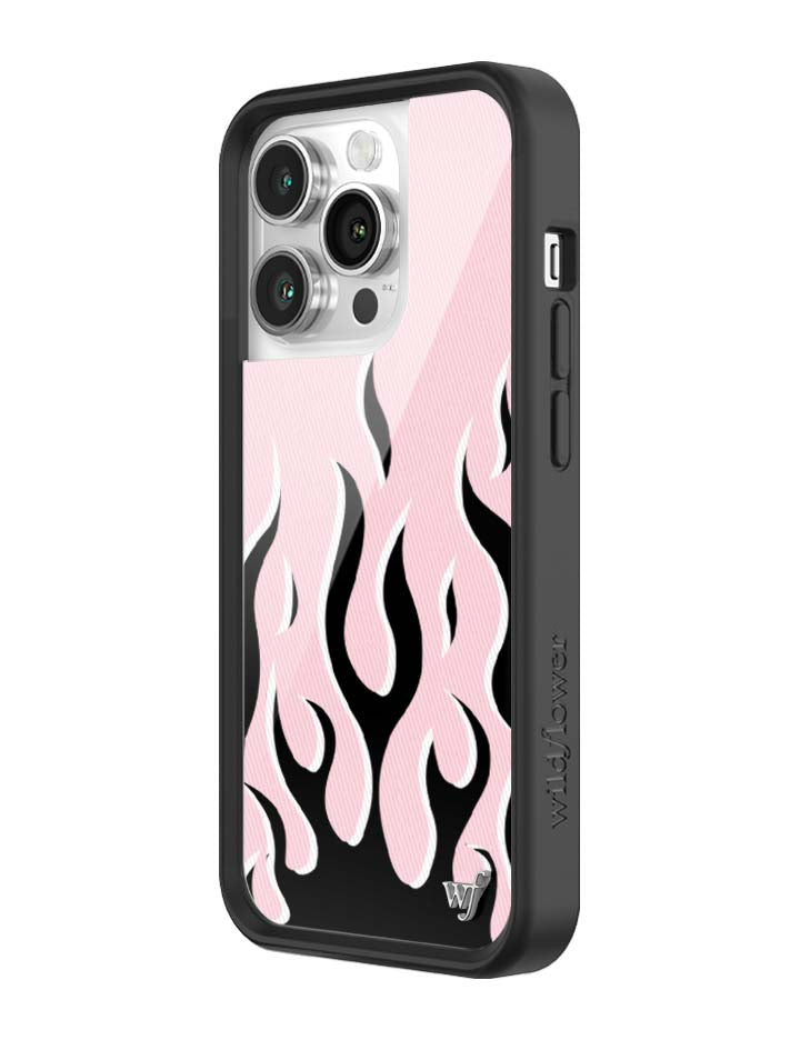 Flames Pink and Black iPhone Case Limited Edition Design - Image 32