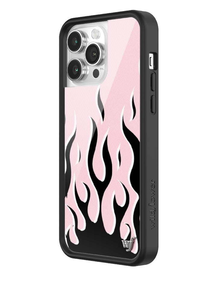 Flames Pink and Black iPhone Case Limited Edition Design - Image 30