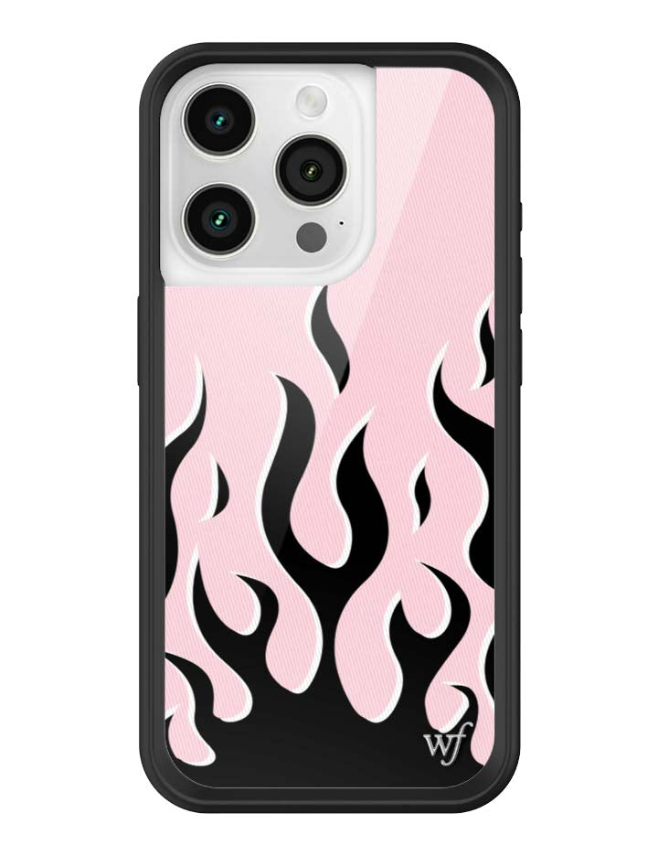 Flames Pink and Black iPhone Case Limited Edition Design - Image 25