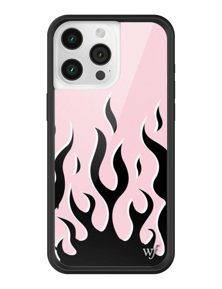 Flames Pink and Black iPhone Case Limited Edition Design - Image 21