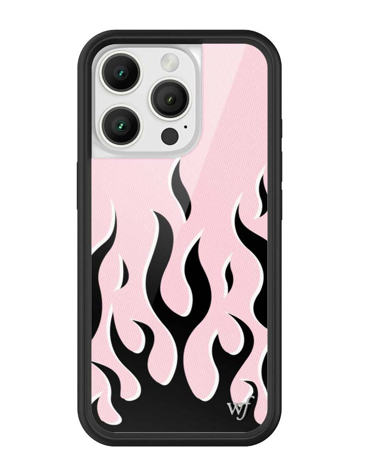 Flames Pink and Black iPhone Case Limited Edition Design - Image 17