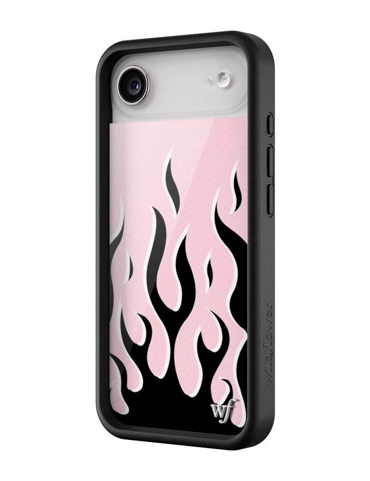 Flames | Pink & Black iPhone Case