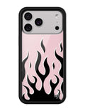 Flames | Pink & Black iPhone Case
