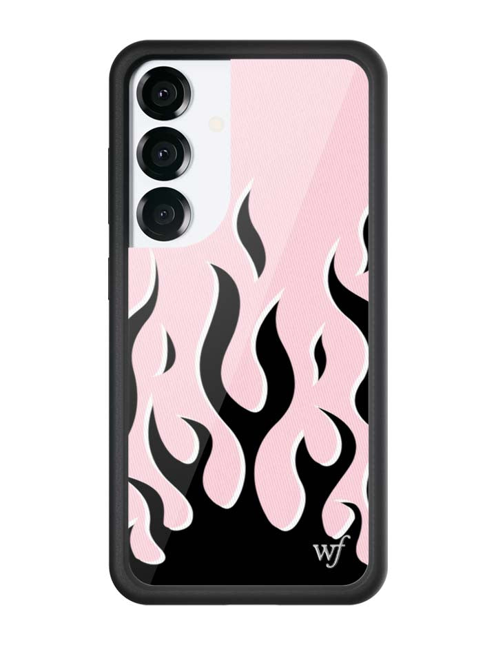 Flames | Pink & Black Samsung Galaxy Case