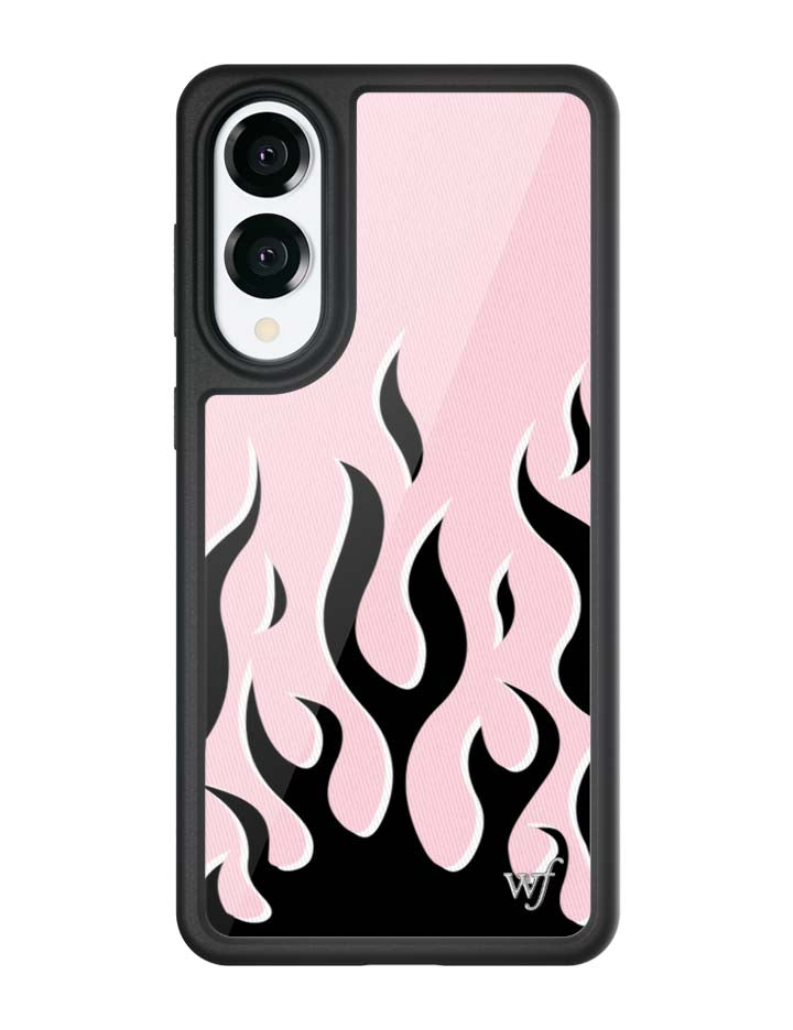 Flames Samsung Galaxy Case in Pink and Black Limited Edition - Image 3