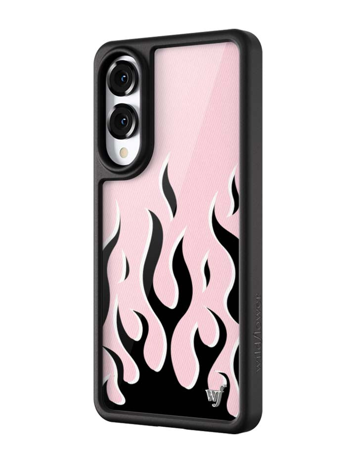 Flames | Pink & Black Samsung Galaxy Case