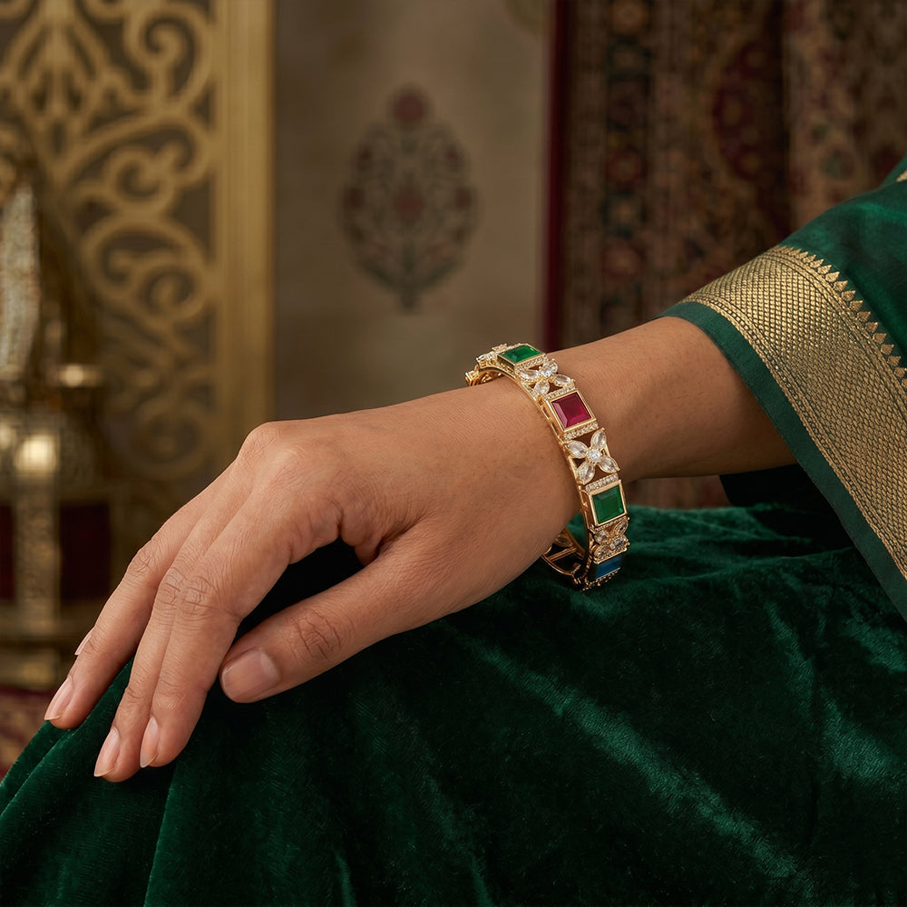 Stunning luxury American Diamond bangles sparkling for formal party wear