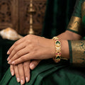 Designer Floral Pattern Bangles Set for Wedding Wear
