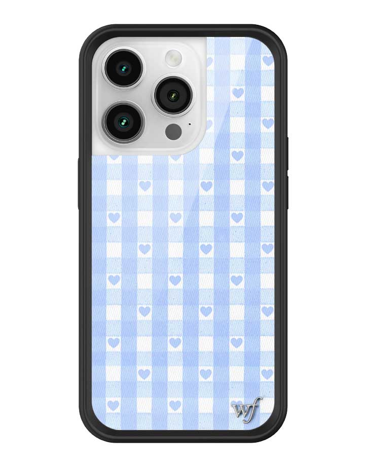 Blue Gingham Hearts iPhone Case - Image 21