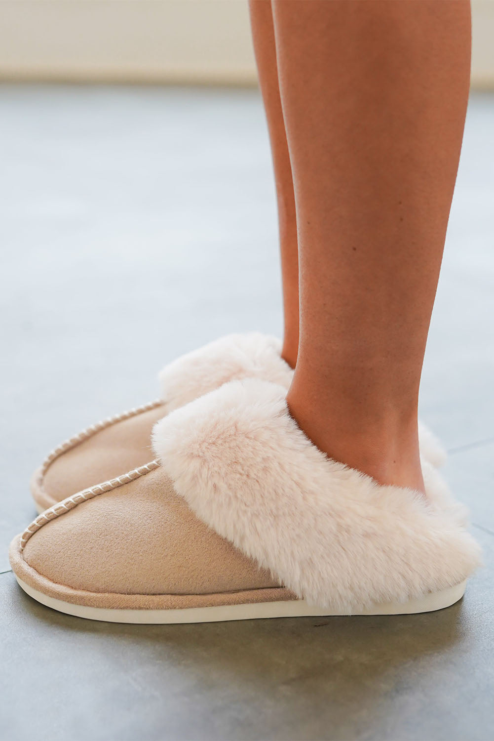 Molly Plush Suede Winter Home Slippers