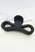 Black Wave Shape Matte Hair Claw Clip