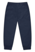 A pair of toddler twill jogger pants in a sleek slim-fit style