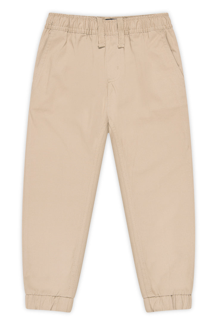Toddler Twill Jogger Pants - Comfortable Everyday Slim Fit Bottoms