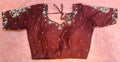 Maroon Cotton Silk Hand Embroidered Readymade Blouse