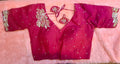 Hot Pink Silk Hand Embroidered Zardosi Readymade Blouse