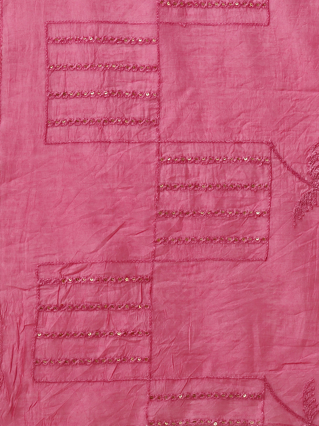 Embroidered Pink Kurta Set with Pant and Dupatta - 3-Piece Outfit