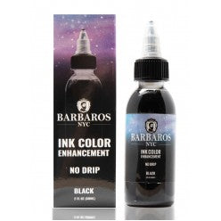 2oz bottle of Barbaros Enhancement Color Ink in Black for beard and hairline definition