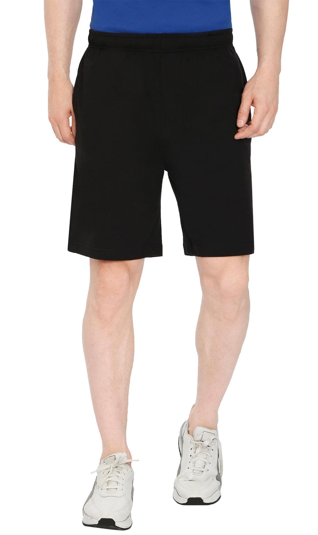 Men's 100% Cotton Knit Shorts with Inner Drawstring