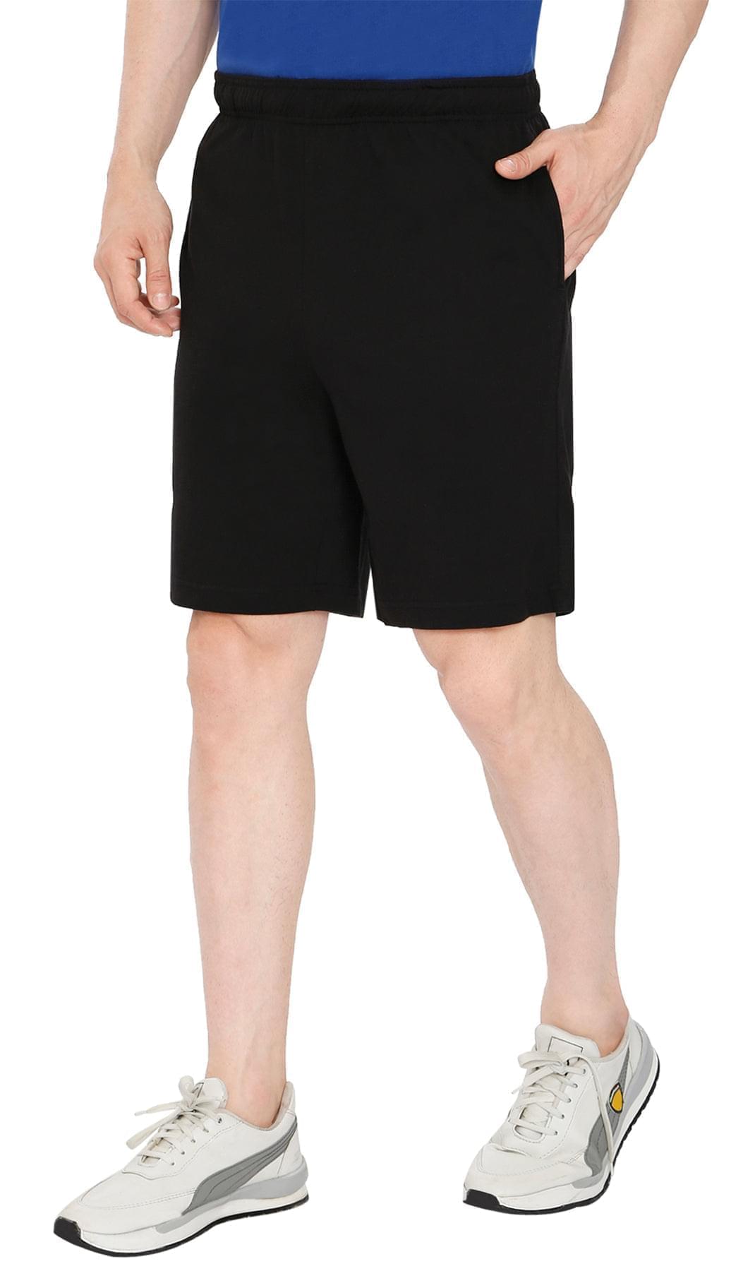 Men's 100% Cotton Knit Shorts with Inner Drawstring