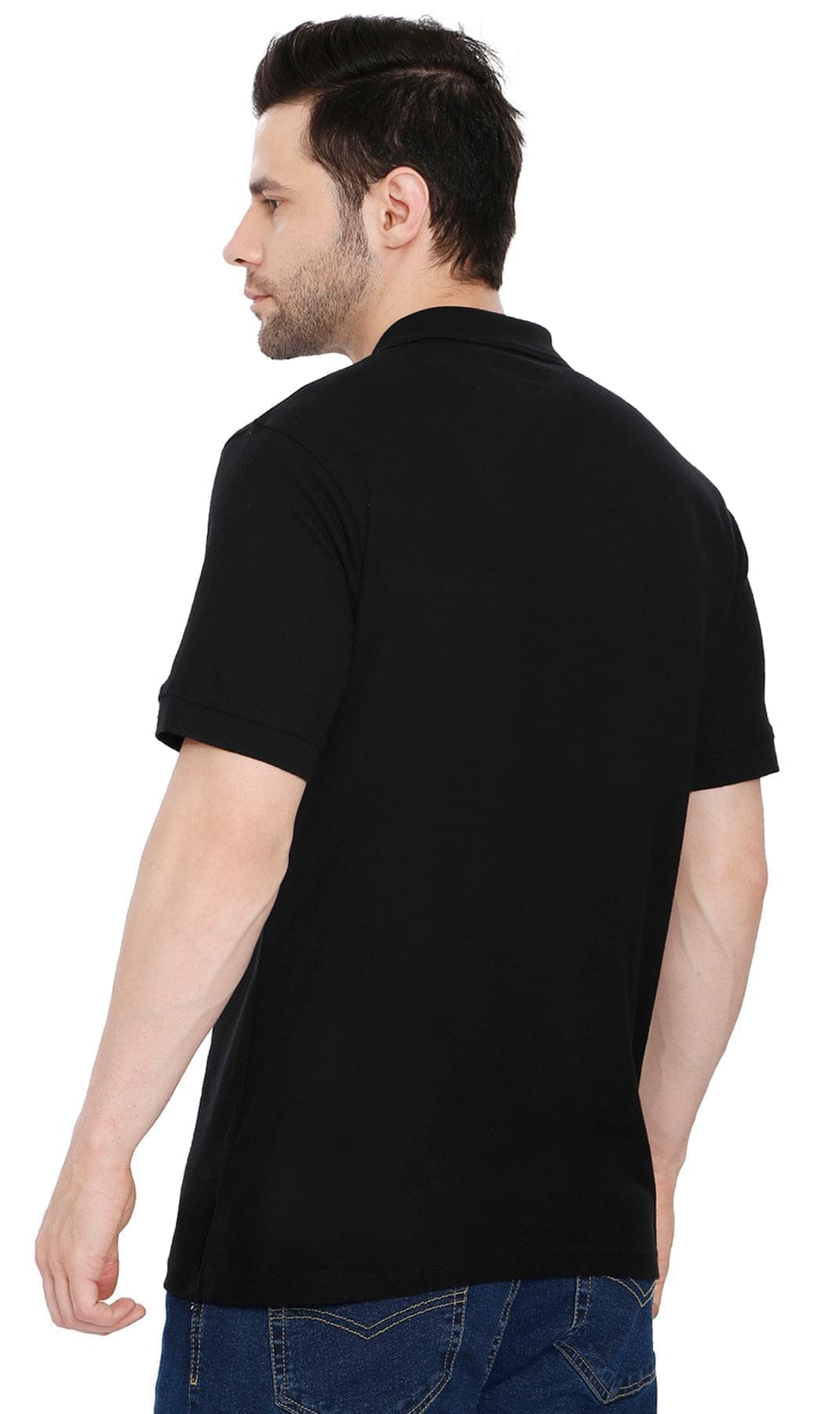 Men's Short Sleeve Pique Polo Shirt with Chest Pocket - Regular Fit