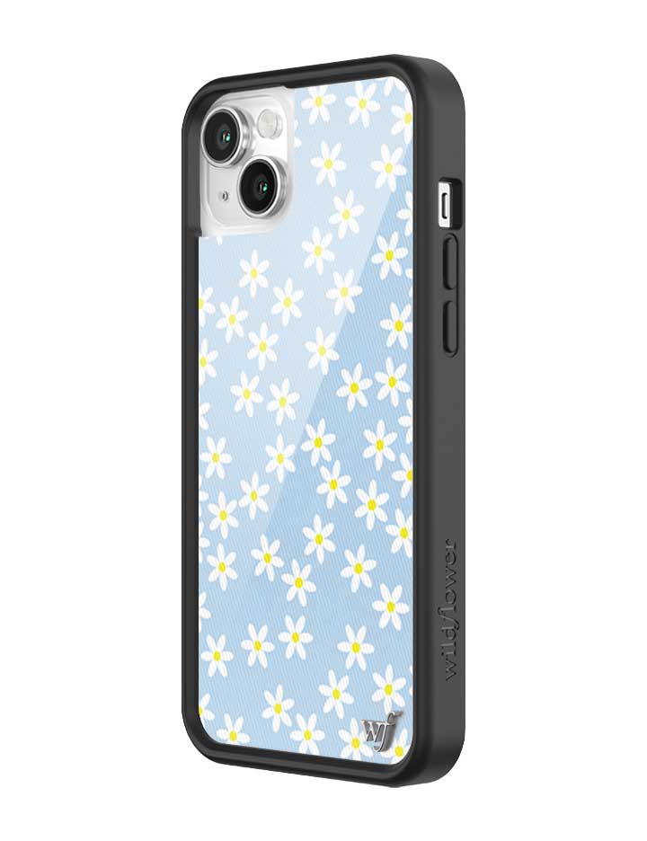 Blue Daisy Floral iPhone Case with Protective Rubber Bumper - Image 24