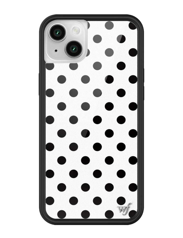 Polka Dot iPhone Case in White and Black