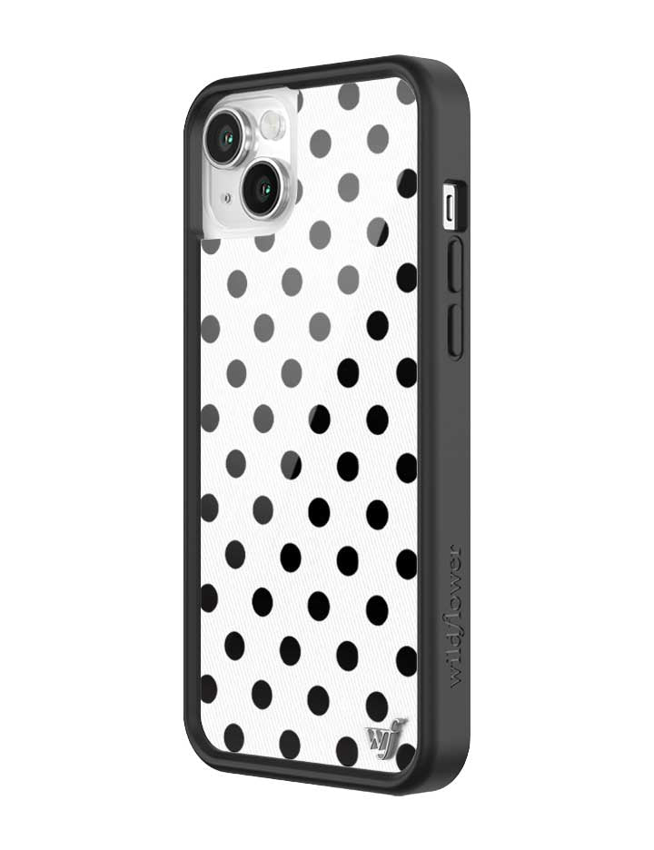 Polka Dot iPhone Case in White and Black - Image 38