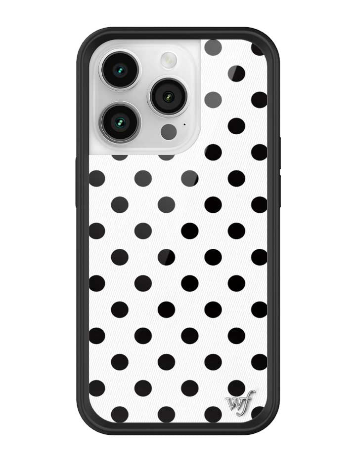 Polka Dot iPhone Case in White and Black - Image 35