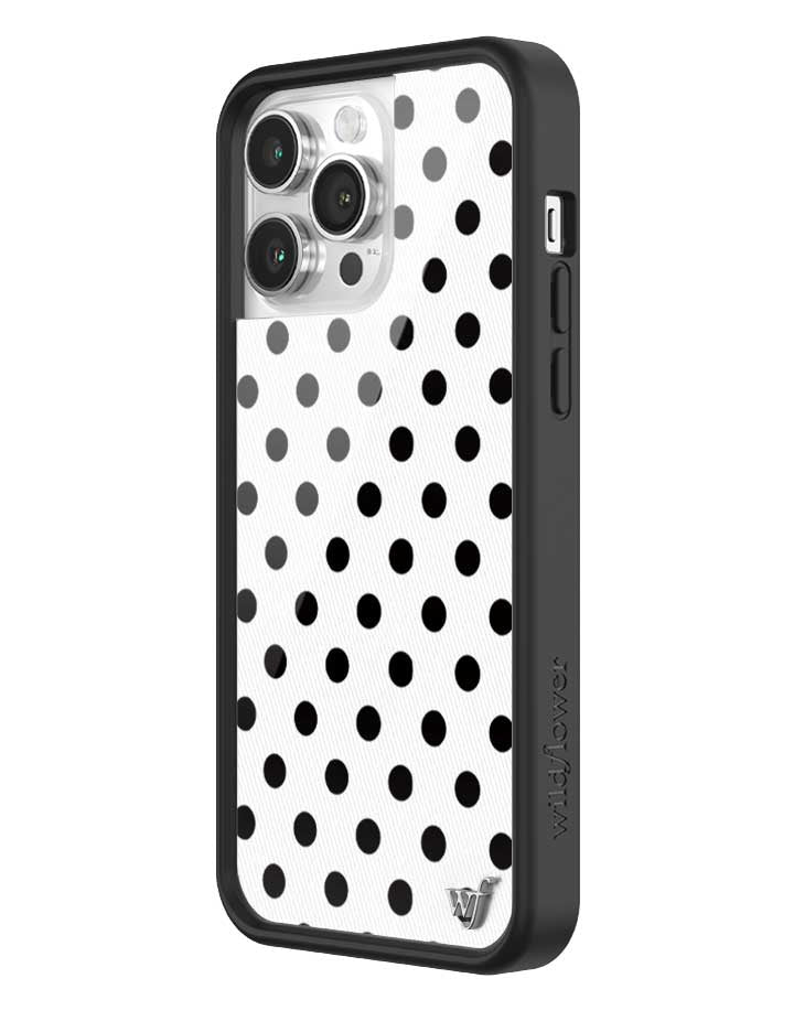 Polka Dot iPhone Case in White and Black - Image 34