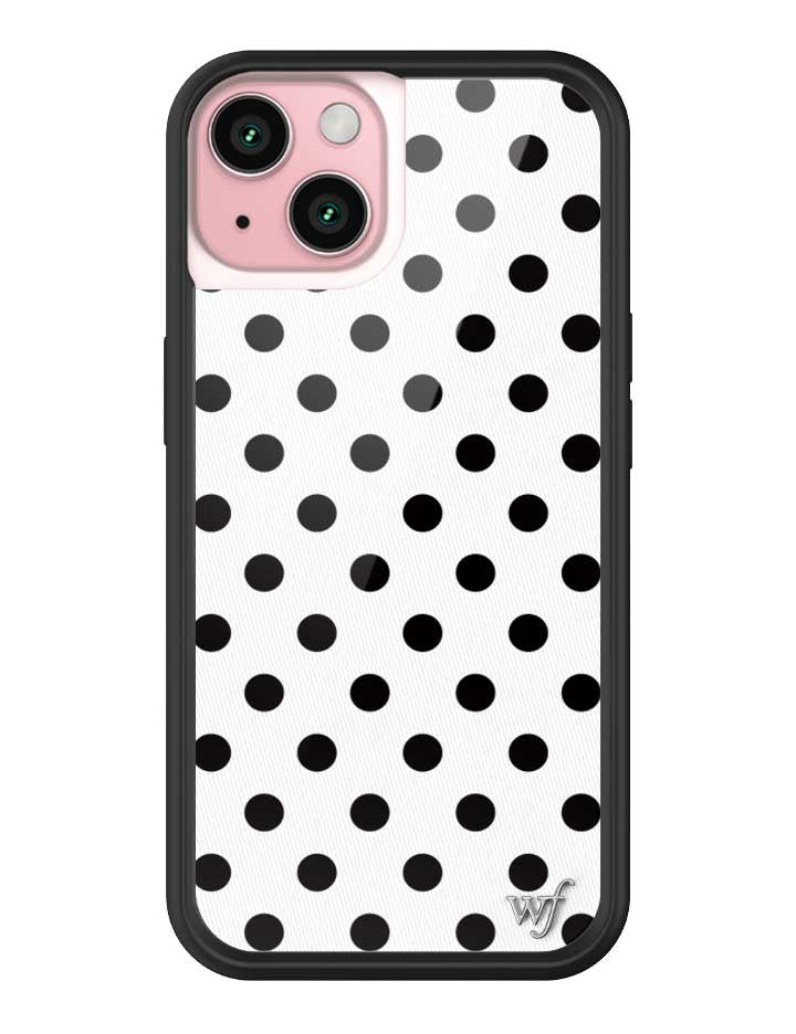 Polka Dot iPhone Case in White and Black