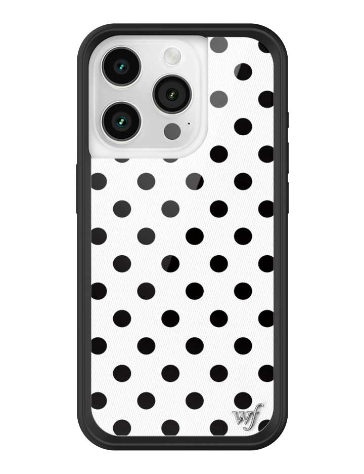 Polka Dot iPhone Case in White and Black