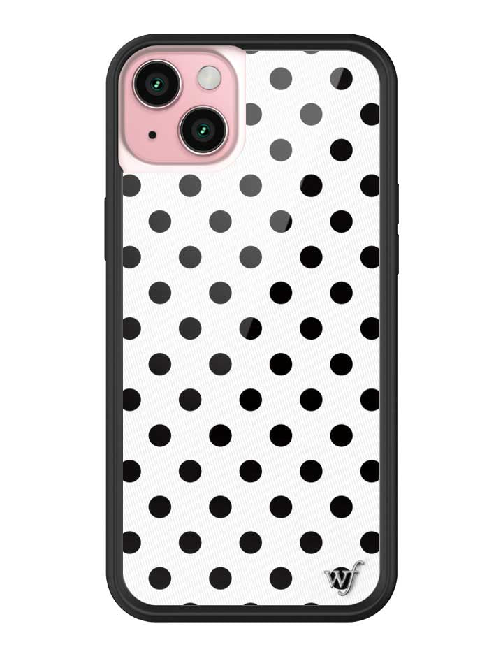 Polka Dot iPhone Case in White and Black
