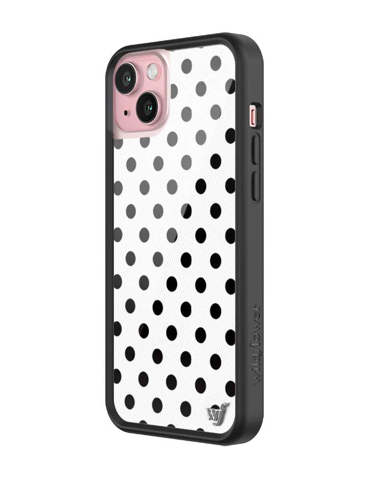 Polka Dot iPhone Case in White and Black - Image 28