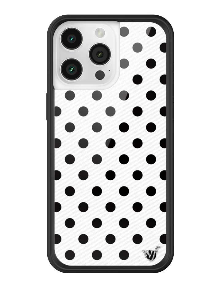 Polka Dot iPhone Case in White and Black