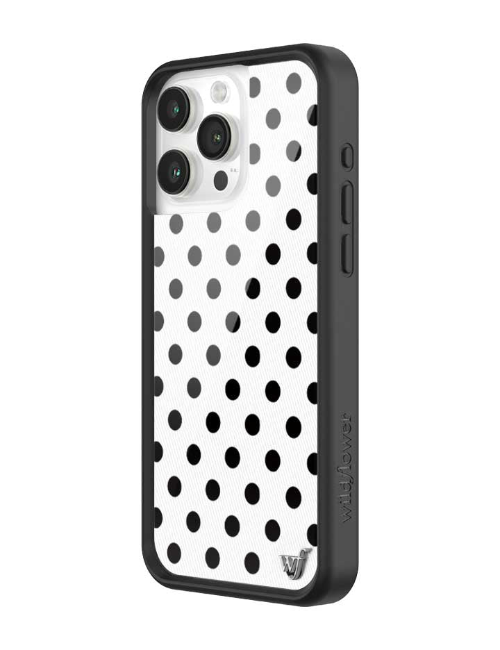 Polka Dot iPhone Case in White and Black - Image 26