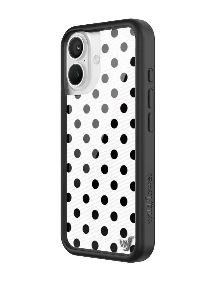 Polka Dot iPhone Case in White and Black - Image 22
