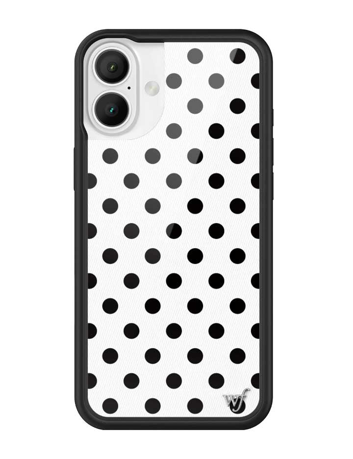 Polka Dot iPhone Case in White and Black