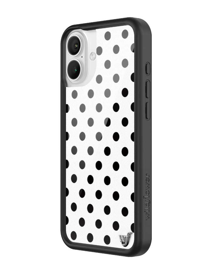 Polka Dot iPhone Case in White and Black - Image 18