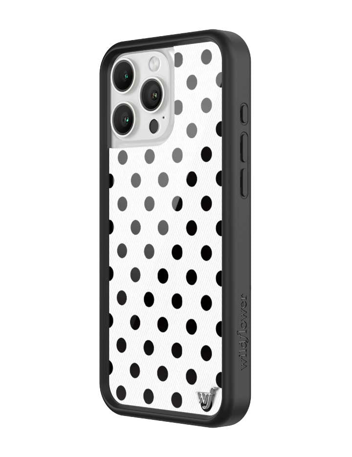 Polka Dot iPhone Case in White and Black - Image 16