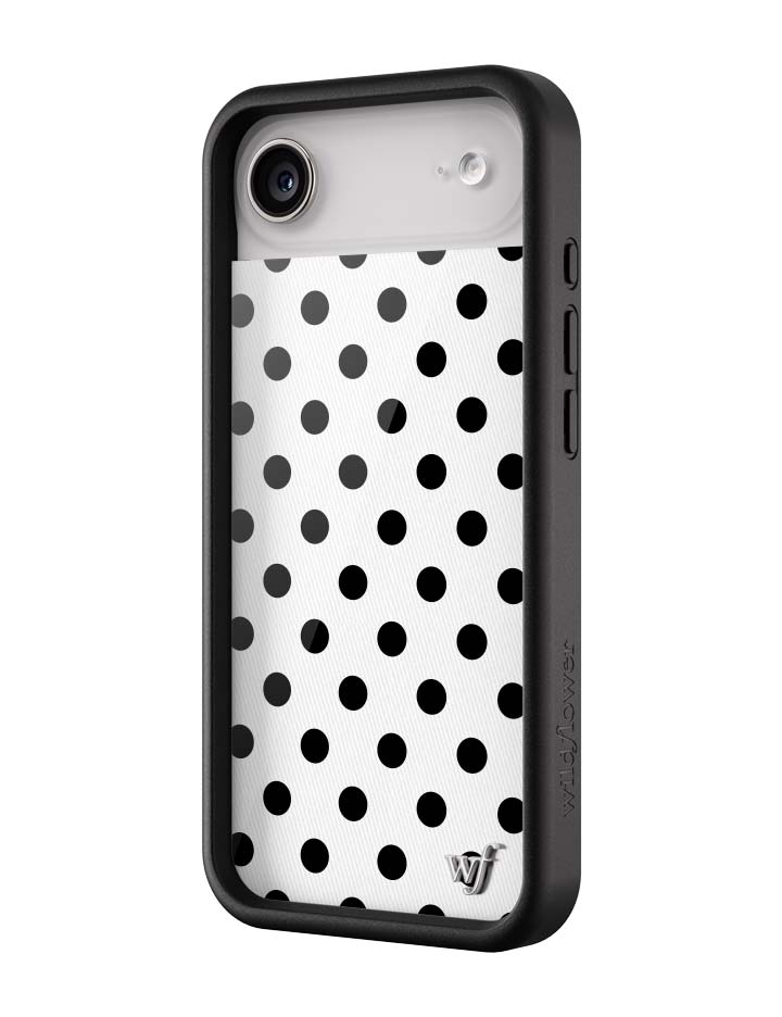 Polka Dot iPhone Case in White and Black - Image 13