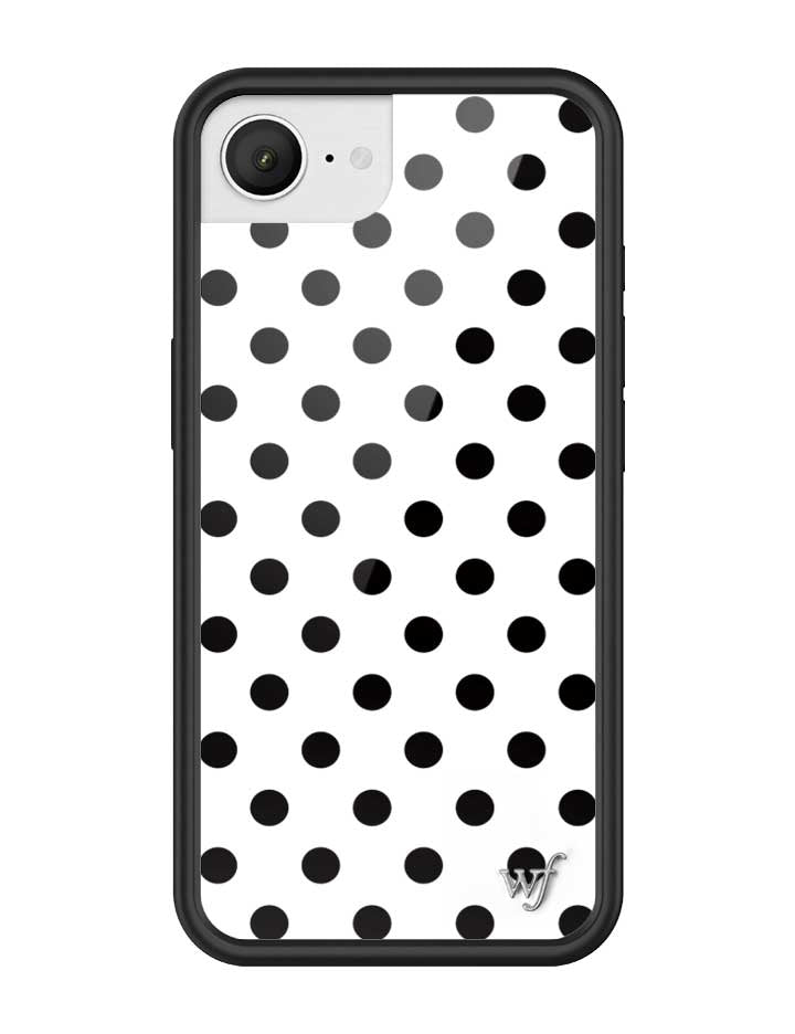 Polka Dot iPhone Case in White and Black - Image 10