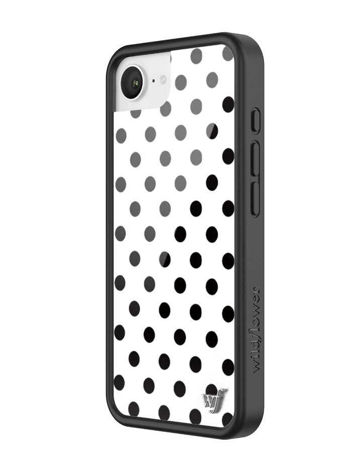 Polka Dot iPhone Case in White and Black - Image 11