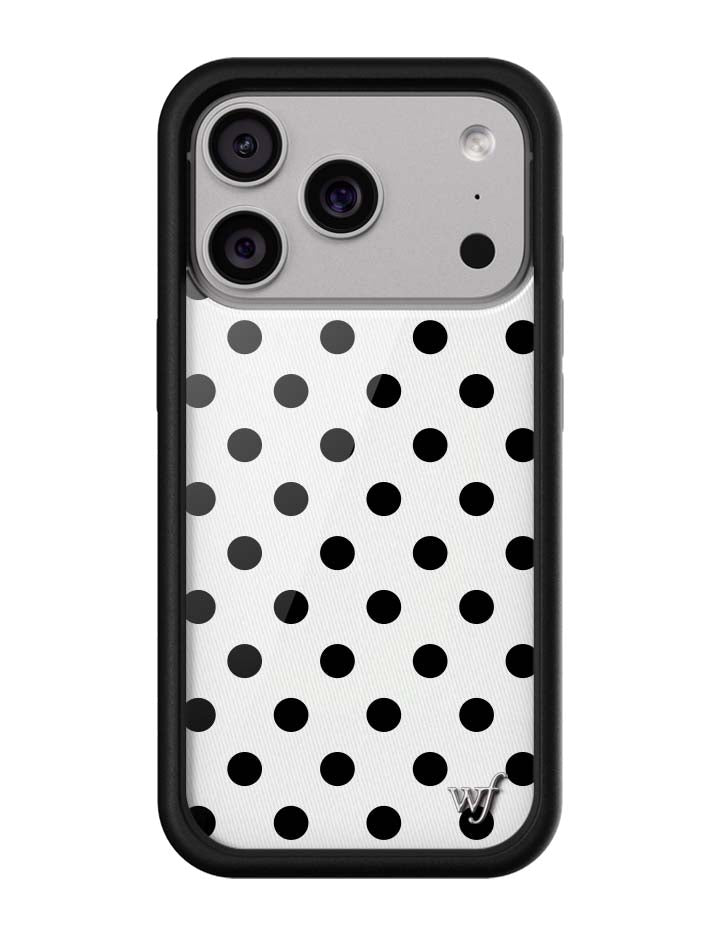 Polka Dot iPhone Case in White and Black