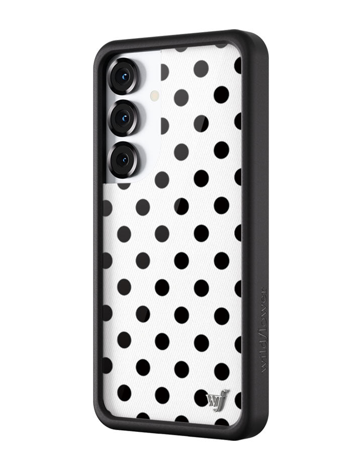 Polka Dot Samsung Galaxy Case in White and Black - Image 8