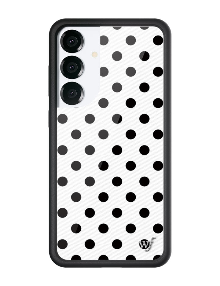 Polka Dot Samsung Galaxy Case in White and Black - Image 5